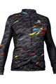 HAVEN Tricou de cilism pentru iarnă cu mânecă lungă - STRATO - negru/multicolor