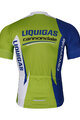 BONAVELO Tricou de ciclism cu mânecă scurtă - LIQUIGAS CANNONDALE - albastru/verde/alb