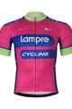 BONAVELO Tricou de ciclism cu mânecă scurtă - LAMPRE - roz/albastru
