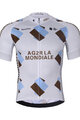 BONAVELO Tricou de ciclism cu mânecă scurtă - AG2R LA MONDIALE - alb/albastru