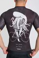 HOLOKOLO Tricou de ciclism cu mânecă scurtă - OCTOPUS - negru/alb