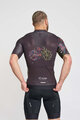 HOLOKOLO Tricou de ciclism cu mânecă scurtă - MAAPPI DARK - negru/multicolor