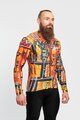 HOLOKOLO Tricou de cilism pentru iarnă cu mânecă lungă - WILDLY WINTER - galben/multicolor