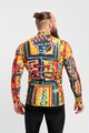 HOLOKOLO Tricou de cilism pentru iarnă cu mânecă lungă - WILDLY WINTER - galben/multicolor