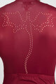 HOLOKOLO Tricou de ciclism cu mânecă scurtă - EYELET - bordo