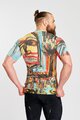 HOLOKOLO Tricou de ciclism cu mânecă scurtă - WILDLY II - albastru deschis/multicolor