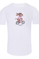 NU. BY HOLOKOLO Tricou de ciclism cu mânecă scurtă - PEDAL POWER - alb