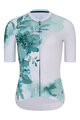 RIVANELLE BY HOLOKOLO Tricou de ciclism cu mânecă scurtă - FLOWERY LADY - alb/verde