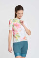 RIVANELLE BY HOLOKOLO Tricou de ciclism cu mânecă scurtă - FLOWERY LADY - alb/roz/verde