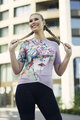 RIVANELLE BY HOLOKOLO Tricou de ciclism cu mânecă scurtă - MADAM FLOWER - bej/multicolor