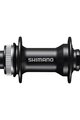 SHIMANO hub-ul frontal - HUB MT400 - negru