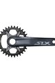 SHIMANO angrenaje - SLX M71001 170mm - gri