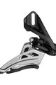 SHIMANO DEORE M4100 SIDE SWING D-TYPE - argintiu/negru