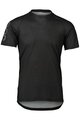 POC Tricou de ciclism cu mânecă scurtă - MTB PURE TEE - negru