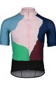 POC Tricou de ciclism cu mânecă scurtă - ESSENTIAL ROAD PRINT - albastru/verde/bordo