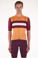SANTINI Tricou de ciclism cu mânecă scurtă - ECO SLEEK NEW BENGAL  - portocaliu/bordo