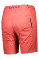 SCOTT Pantaloni scurți de ciclism fără bretele - ENDURANCE LS/FIT W/PAD - roșu