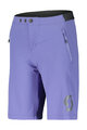 SCOTT Pantaloni scurți de ciclism fără bretele - TRAIL 10 LS/FIT W/PAD JR - mov