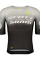 SCOTT Tricou de ciclism cu mânecă scurtă - SRAM RACE - negru/alb