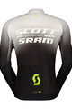 SCOTT Tricou de ciclism cu mânecă lungă de vară - SCOTT-SRAM PRO - negru/alb