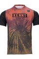 KENNY Tricou de ciclism cu mânecă scurtă - CHARGER - portocaliu/maro