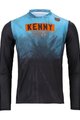 KENNY Tricou de ciclism cu mânecă lungă de vară - CHARGER  - albastru deschis/albastru