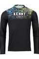 KENNY Tricou de ciclism cu mânecă lungă de vară - CHARGER  - albastru/verde/negru