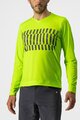 CASTELLI Tricou de ciclism cu mânecă lungă de vară - TRAIL TECH - verde deschis