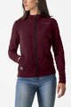 CASTELLI Hanorac - MILANO 2 FULL ZIP W FLEECE - bordo