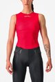 CASTELLI Tricou de ciclism fără mâneci - PRO MESH W - roșu