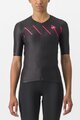 CASTELLI Tricou de ciclism cu mânecă scurtă - FREE SPEED 2W RACE - negru/roz