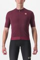 CASTELLI Tricou de ciclism cu mânecă scurtă - ESSENZA - bordo