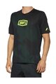 100% SPEEDLAB Tricou de ciclism cu mânecă scurtă - AIRMATIC LE - negru/verde