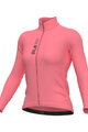 ALÉ Tricou de ciclism cu mânecă lungă de vară - PRAGMA COLOR BLOCK - roz