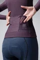 GOBIK Tricou de cilism pentru iarnă cu mânecă lungă - PACER SOLID 2.0 W - mov