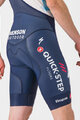 CASTELLI Pantaloni scurți de ciclism cu bretele - COMPETIZIONE 2 QUICK STEP 2025 - albastru