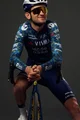 AGU Tricou de ciclism cu mânecă lungă de vară - TDF 2024 TEAM VISMA | LEASE A BIKE - albastru/galben