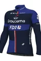 ALÉ Tricou de cilism pentru iarnă cu mânecă lungă - GROUPAMA FDJ 2024 - albastru