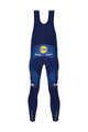 SANTINI Pantaloni de ciclism lungi cu bretele - LIDL TREK 2025 - albastru