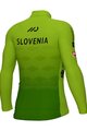 ALÉ Tricou de cilism pentru iarnă cu mânecă lungă - SLOVENIAN FEDERATION PRIME 2024 - verde