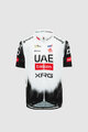 PISSEI Tricou de ciclism cu mânecă scurtă - UAE TEAM EMIRATES 2025 REPLICA JR - alb/negru