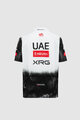 PISSEI Tricou de ciclism cu mânecă scurtă - UAE TEAM EMIRATES 2025 REPLICA JR - alb/negru