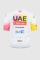 PISSEI Tricou de ciclism cu mânecă scurtă - UAE TEAM EMIRATES REPLICA - GIRO + TOUR 24 - alb/roz/galben