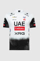 PISSEI Tricou de ciclism cu mânecă scurtă - UAE TEAM EMIRATES 2025  - alb/negru