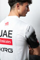 PISSEI Tricou de ciclism cu mânecă scurtă - UAE TEAM EMIRATES 2025  - alb/negru