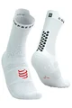 COMPRESSPORT Șosete clasice de ciclism - PRO RACING V4.0 RUN - alb/negru