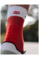 COMPRESSPORT Șosete clasice de ciclism - PRO RACING  V4.0 RUN HIGH - roșu/alb