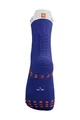 COMPRESSPORT Șosete clasice de ciclism - PRO RACING  V4.0 RUN HIGH - albastru/alb