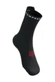 COMPRESSPORT Șosete clasice de ciclism - PRO RACING  V4.0 RUN HIGH - negru/alb