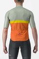 CASTELLI Tricou de ciclism cu mânecă scurtă - A BLOCCO - portocaliu/bordo/verde/galben